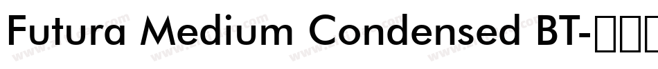 Futura Medium Condensed BT字体转换